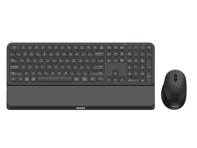 Philips 6000 series SPT6607B/21 tastatur Mus inkluderet Universel RF trådløs + Bluetooth Sort