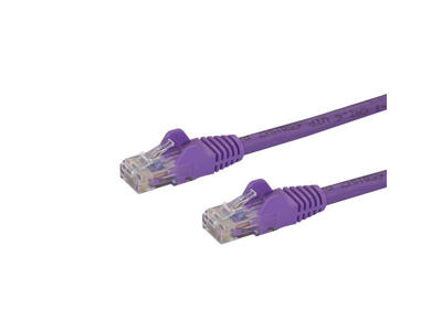 StarTech.com N6PATC5MPL netværkskabel Lilla 5 m Cat6 U/UTP (UTP)