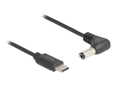 DeLOCK 85399 el-ledning Sort 1,5 m USB C 5.5 x 2.5 mm