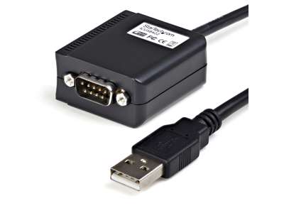 StarTech.com ICUSB422 kabel kønsskifter DB9 M USB-A FM Sort