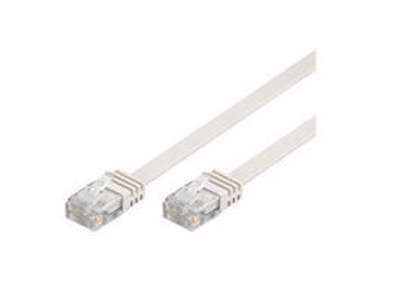 Microconnect V-UTP503W-FLAT netværkskabel Hvid 3 m Cat5e U/UTP (UTP)