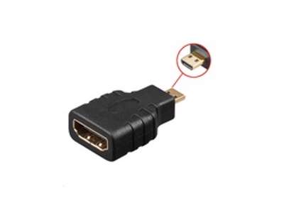 Microconnect HDM19F19MM kabel kønsskifter Micro HDMI HDMI Sort