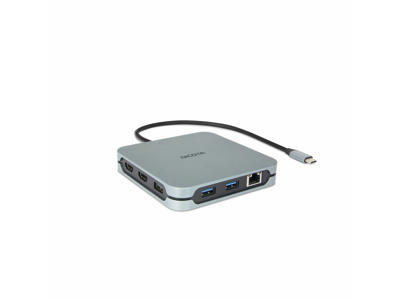 DICOTA D32057 interface hub USB Type-C 10000 Mbit/s Sølv