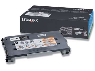 Toner, C500H2KG, Black-sort, 5.000 sider, Lexmark 