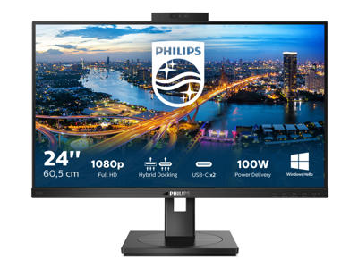 Philips B Line 243B1JH/00 computerskærm 60,5 cm (23.8") 1920 x 1080 pixel Fuld HD LCD Sort