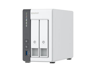 QNAP TS-216G NAS & lagringsserver Tower Cortex-A Cortex-A55 4 GB HDD Hvid