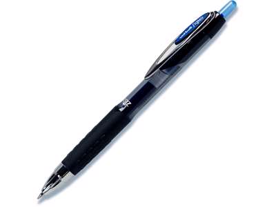 Rollerball pen, 0.7 mm, 0.4 mm, Blå, uni-ball Signo Fine UMN-207-41