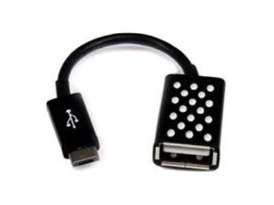 Belkin Micro-USB - USB A M/F USB-kabel USB 2.0 Micro-USB A Sort