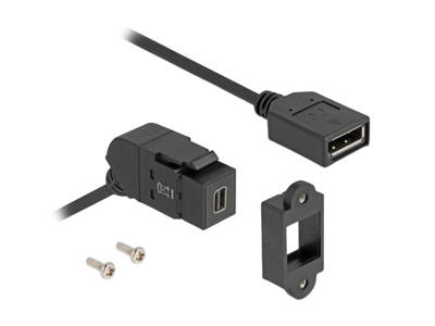 DeLOCK 67155 kabel kønsskifter Mini DisplayPort DisplayPort Sort