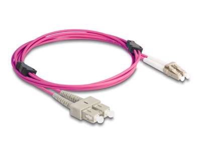 DeLOCK 87917 InfiniBand og fiberoptisk kabel 2 m LC SC Violet