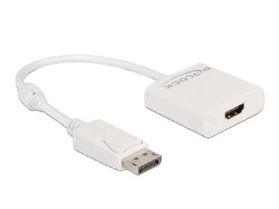 DeLOCK 63586 videokabel adapter 0,2 m DisplayPort HDMI Hvid