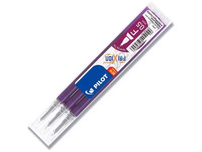 Rollerball gelpen refill, 0.5 mm, 0.25 mm, Lilla, Pilot FriXion Point BLS-FRP5-S3-V