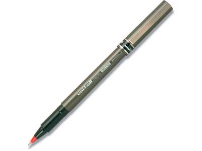 Rollerball pen, 0.5 mm, 0.2 mm, Rød, uni-ball Micro Deluxe UB-155-40