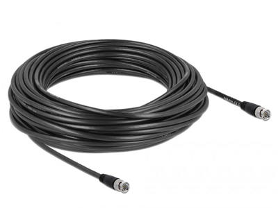 DeLOCK 80088 koaxial kabel RG-59 25 m BNC Sort