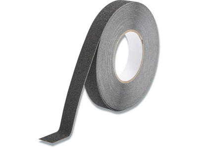 Tape - skridsikker, 25 mm, 15 m, Sort, Durable DURALINE GRIP 