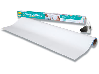 Whiteboard folie, Hvid, 91.4x121.9 cm, 1 ark pr. pakke, Post-it Flex Write Surface 