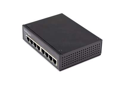 StarTech.com IESC1G80UP netværksswitch Ikke administreret Gigabit Ethernet (10/100/1000) Strøm over Ethernet (PoE) Sort