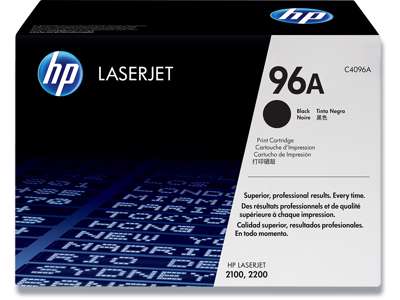 Toner, 96A, Black-sort, 5.000 sider, HP C4096A