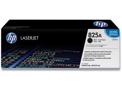 Toner, 825A, Black-sort, 19.500 sider, HP CB390A