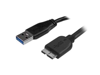 StarTech.com USB3AUB50CMS USB-kabel USB 3.2 Gen 1 (3.1 Gen 1) 0,5 m USB A Micro-USB B Sort