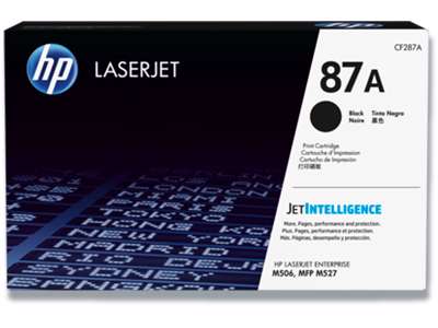 Toner, 87A, Black-sort, 9.000 sider, HP CF287A