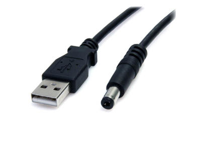 StarTech.com USB2TYPEM el-ledning Sort 0,9 m USB A Barrel type M