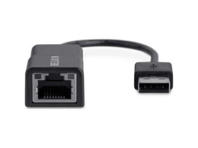 Belkin F4U047BT kabel kønsskifter RJ-45 USB 2.0 Type-A Sort