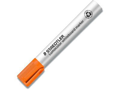 Whiteboard marker, Rund spids, Orange, 2 mm, Staedtler Lumocolor 351