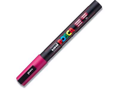 Paint marker, 0.9-1.3 mm, Fuchsia, Rund spids, uni Posca PC-3M