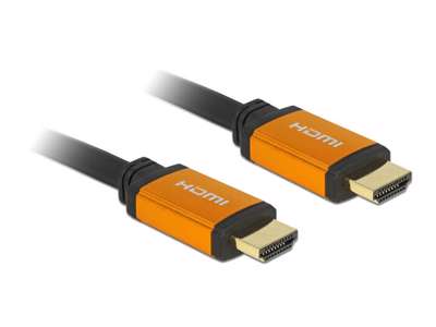 DeLOCK 86987 HDMI-kabel 3 m HDMI Type A (Standard) Sort, Gul