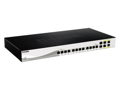 D-Link DXS-1210-16TC netværksswitch Administreret L2 10G Ethernet (100/1000/10000) Sort