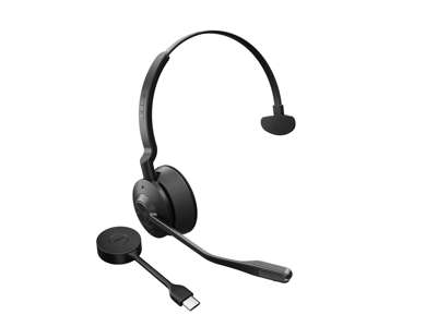 Jabra 9553-435-111 hovedtelefoner/headset Trådløs Kontor/Callcenter Bluetooth Opladningsstativ Sort