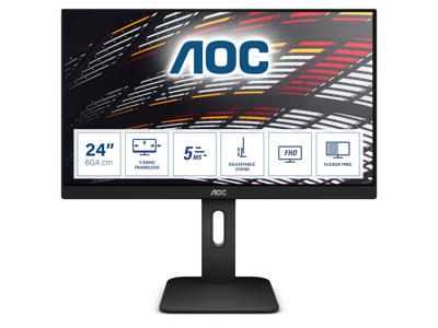 AOC P1 24P1 computerskærm 60,5 cm (23.8") 1920 x 1080 pixel Fuld HD LED Sort