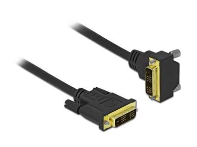 DeLOCK 85902 DVI kabel 2 m DVI-D Sort