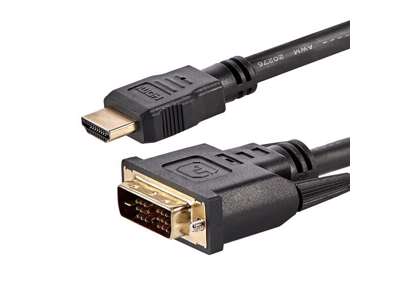 StarTech.com HDMIDVIMM6 videokabel adapter 1,8 m HDMI DVI-D Sort