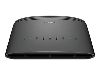 D-Link DGS-1008D/E netværksswitch Ikke administreret Gigabit Ethernet (10/100/1000) Sort