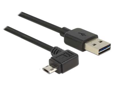 DeLOCK 83847 USB-kabel USB 2.0 0,5 m USB A Micro-USB B Sort