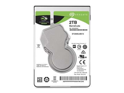 Seagate Barracuda 2.5" harddisk 2 TB 5400 rpm 128 MB 2.5" Serial ATA III