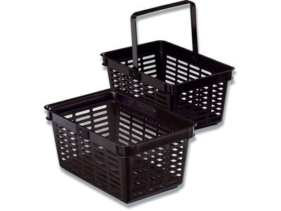 Indkøbskurv, Med håndtag, Sort, 19 liter, Durable SHOPPING BASKET