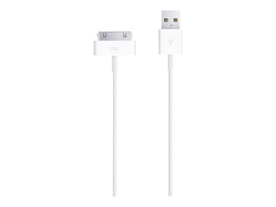 Apple 30-pin - USB2.0 kabel til mobiltelefon Hvid USB A Apple 30-pin