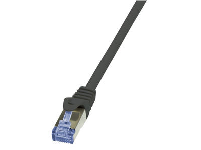 LogiLink Cat6a S/FTP, 7.5m netværkskabel Sort 7,5 m S/FTP (S-STP)