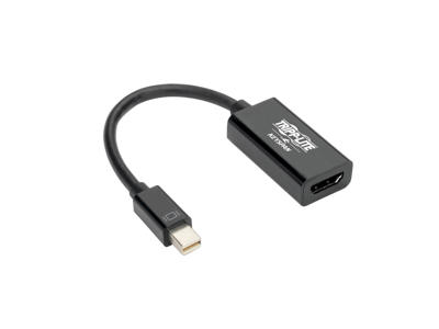 Tripp Lite P137-06N-HD4K6B videokabel adapter 0,15 m HDMI Type A (Standard) Mini DisplayPort Sort