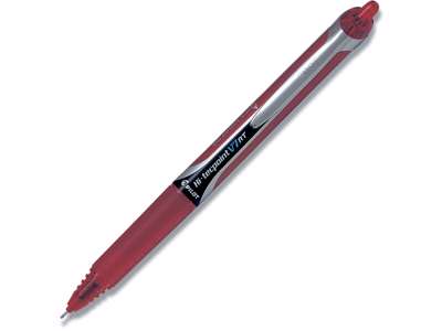 Rollerball pen, 0.7 mm, 0.35 mm, Rød, Pilot Hi-Tecpoint V7 RT Medium BX-V7RT-R