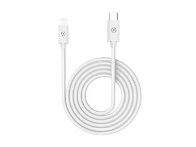 Celly USBLIGHTTYPECWH kabel til mobiltelefon Hvid 1 m USB C Lightning