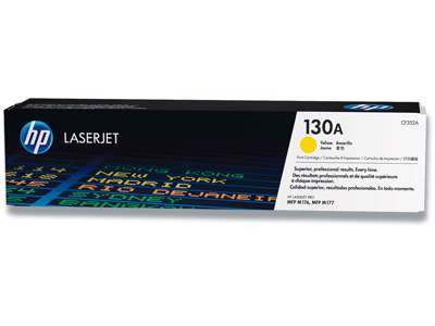 Toner, 130A, Yellow-gul, 1.000 sider, HP CF352A