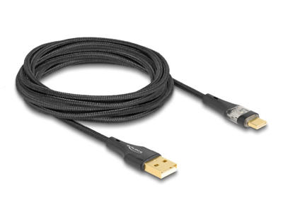 DeLOCK 80762 USB-kabel USB 2.0 3 m USB A USB C Sort