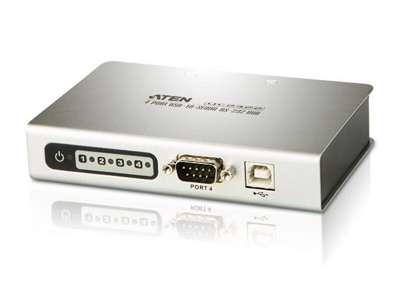 ATEN UC2324-AT dockingstation USB 2.0 Type-B Metallic