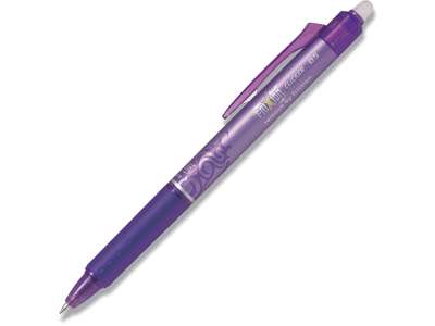 Rollerball gelpen, 0.5 mm, 0.25 mm, Lilla, Pilot FriXion Clicker Fine BLRT-FR5-V