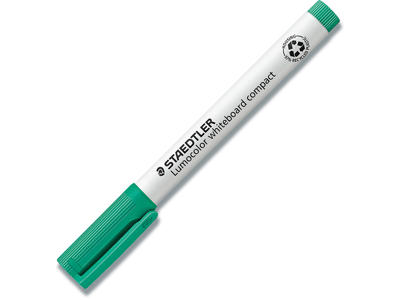 Whiteboard marker, Rund spids, Grøn, 1-2 mm, Staedtler Lumocolor 341