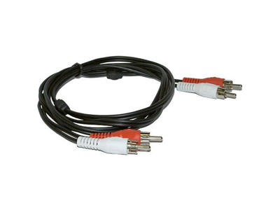 Microconnect AUDCC10 lydkabel 10 m 2 x RCA Sort